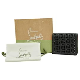 Christian Louboutin-Christian Louboutin Bifold Wallet Black Leather-Black