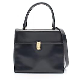 Loewe-Loewe Handbag Leather Handbag-Blue