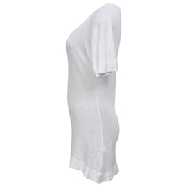 Vivienne Westwood- Vivienne Westwood V-Neck T-Shirt in White Cotton-White,Cream