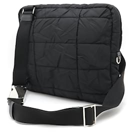 Prada-Prada VA0720 Nylon Shoulder Bag-Black