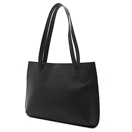 Chanel-Chanel Logo Tote Bag Caviar 2way Shoulder Bag-Black