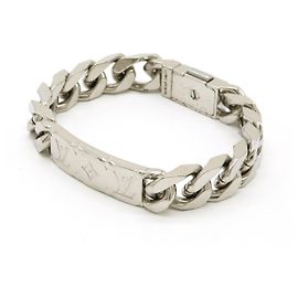 Bracciale a Catena Louis Vuitton Bracciale Monogramma Argento Metallico