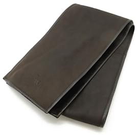 Loewe-Loewe Lamb Leather Scarf-Brown