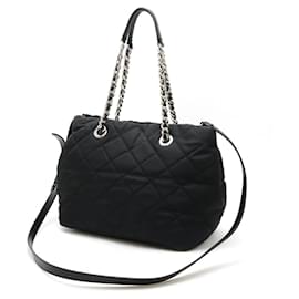 Prada-Prada Tessuto 2way shoulder bag Nylon Leather-Black