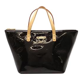 Louis Vuitton-Bolsa Louis Vuitton Bellevue PM Monogram Vernis-Roxo