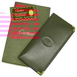 Cartier-Cartier Must Line Leather Wallet Bordeaux-Red