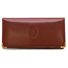 Cartier-Cartier Must Line Leather Wallet Bordeaux-Red