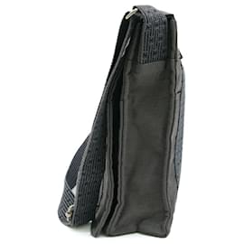 Hermès-Hermes Canvas Bass MM Messenger Bag Gray-Grey