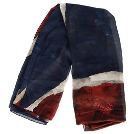 Écharpe Alexander McQueen "God Save McQueen" en modal multicolore Multicolore