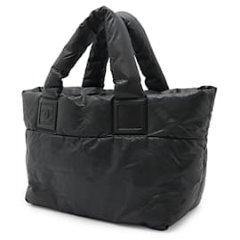 Chanel-Chanel Coco Cocoon Nylon Leather Tote Bag-Black