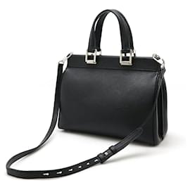 Gucci-Gucci Zumi Leather 2way Handbag-Black