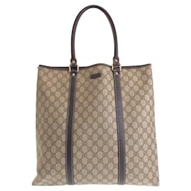 Gucci-Gucci GG Supreme Canvas 2way Tote Bag-Brown