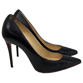 Christian Louboutin- Christian Louboutin Kate Pumps in Black Leather-Black