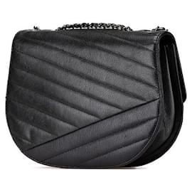 Chanel-Chanel Goatskin 2.55 Chain Shoulder Bag-Black