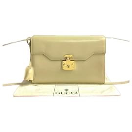 Gucci-Gucci Lady Lock Calf Leather Shoulder Bag-White