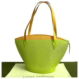 Louis Vuitton-Bolsa tote em couro Epi Saint Jacques da Louis Vuitton-Amarelo