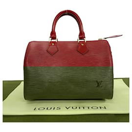 Louis Vuitton-Bolsa Louis Vuitton Speedy 25 Epi-Vermelho