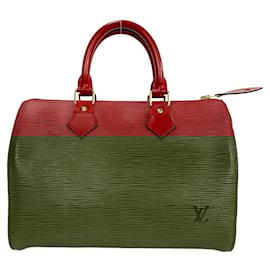 Louis Vuitton-Louis Vuitton Speedy 25 Epi Handbag-Red