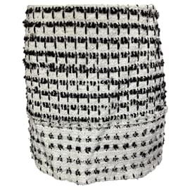 Erdem-Erdem Tweed Mini Skirt in White Wool-Multiple colors