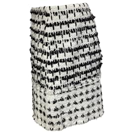 Erdem-Erdem Tweed Mini Skirt in White Wool-Multiple colors