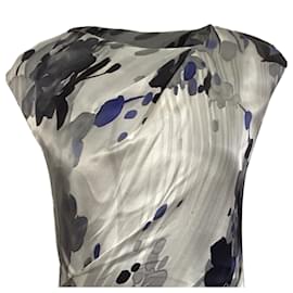 Max Mara-Max Mara Printed Dress in Blue Silk-Multiple colors
