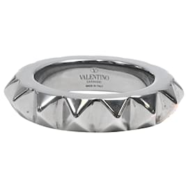 Valentino Garavani-Valentino Garavani Rockstud Ring in Silver Metal-Silvery,Metallic