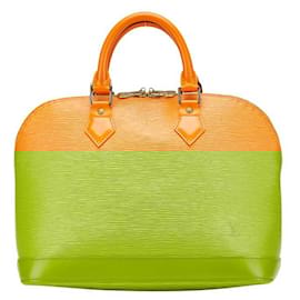 Louis Vuitton-Bolsa de mão Alma PM Epi da Louis Vuitton-Laranja