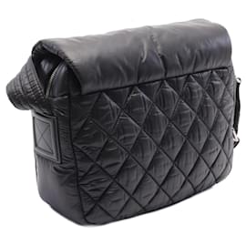 Chanel-Chanel Coco Cocoon Nylon Leather Shoulder Bag-Black