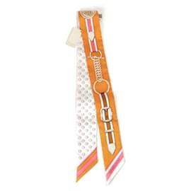 Hermès-Hermes GRAND TRALALA Silk Scarf-White