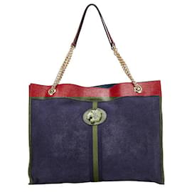 Gucci-Gucci Rajah 2way shoulder bag Leather Suede-Blue