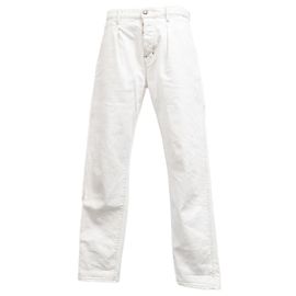 Jeans de pierna recta Tom Ford en algodón blanco Blanco Crudo