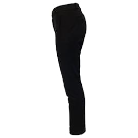 Joseph-Joseph New Eliston Gabardine Stretch Trousers in Black Viscose-Black