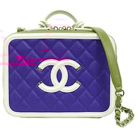 Chanel-Chanel Caviar Skin CC Filigree 2WAY Vanity Bag-Multiple colors