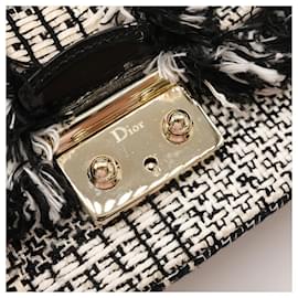 Dior-Dior Tweed Chain Shoulder Bag-Black