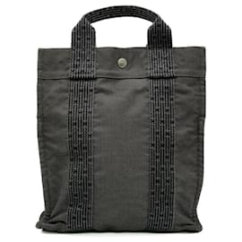 Hermès-Hermes Canvas Ad PM Messenger Bag-Grey