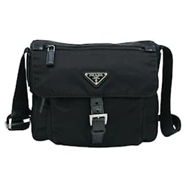 Prada-Prada Re-Nylon Tessuto Shoulder Bag Black-Black