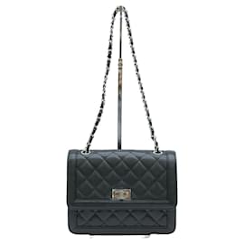 Chanel-Chanel Caviar Skin Shoulder Bag Black-Black