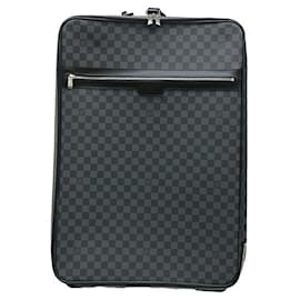 Louis Vuitton-Mala Louis Vuitton Damier Graphite Pegase 65-Preto