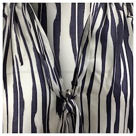 Theory-Theory Zebra Print Long Sleeve Blouse in Multicolor Silk-Other
