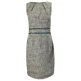 Jason Wu-Jason Wu Sleeveless Tweed Mini Dress in Grey Cotton-Brown