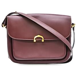Cartier-Cartier Must Line Leather Crossbody Bag-Red