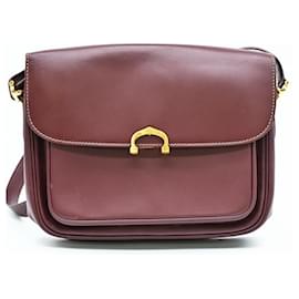 Cartier-Cartier Must Line Leather Crossbody Bag-Red