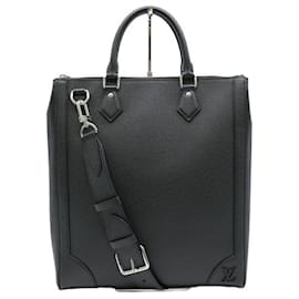 Louis Vuitton-Bolsa vertical em couro Taiga Louis Vuitton-Preto