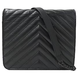 Chanel-Chanel Lambskin V-Stitch Shoulder Bag-Black