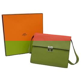 Hermès-Hermes Chevre Click 16 Mini Shoulder Bag-Orange