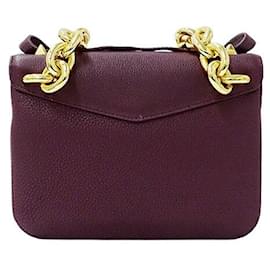 Bottega Veneta-Bottega Veneta Leather 2way Shoulder Bag Purple-Purple