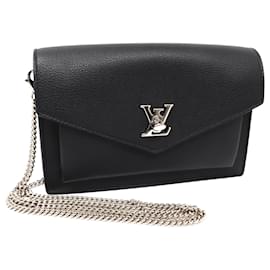 Louis Vuitton-Bolsa de Ombro Pochette Lockme Chain da Louis Vuitton-Preto