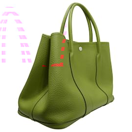 Hermès-Sac Tote Garden Party PM Hermès Orange-Orange