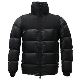 Giacca in piuma trapuntata slim-fit Moncler Faiveley in nylon nero Nero