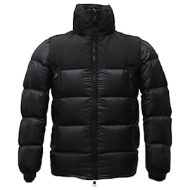 Moncler-Moncler Faiveley Slim-Fit Quilted Shell Down Jacket in Black Nylon-Black